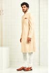 Buy_Rajesh Pratap Singh_White Viscose Embroidered Sherwani _Online_at_Aza_Fashions