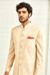 Shop_Rajesh Pratap Singh_White Viscose Embroidered Sherwani _Online_at_Aza_Fashions