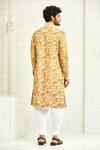 Shop Rajesh Pratap Singh Beige Viscose Textured Sherwani at Aza Fashions Shop_Rajesh Pratap Singh_Beige Viscose Textured Sherwani _at_Aza_Fashions