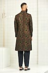 Shop Rajesh Pratap Singh Black Viscose Textured Sherwani at Aza Fashions Shop_Rajesh Pratap Singh_Black Viscose Textured Sherwani _at_Aza_Fashions