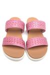 Shop_Tissr_Pink Double Strap Sandals_at_Aza_Fashions
