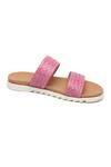 Tissr_Pink Double Strap Sandals_Online_at_Aza_Fashions