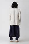 Shop_Rajesh Pratap Singh_White Handloom Linen Jacket _at_Aza_Fashions