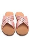 Shop_Tissr_Pink Braided Textured Strap Sandals_at_Aza_Fashions