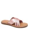 Buy_Tissr_Pink Braided Textured Strap Sandals_Online_at_Aza_Fashions
