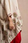 Shop_Sue Mue_Beige Handloom Cotton Spread Collar Tunic _Online_at_Aza_Fashions