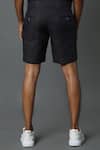Buy_House Of Three_Black Cotton Poplin Jewel Mural Hawaiian Shorts _Online_at_Aza_Fashions