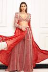 Buy_Ritika Mirchandani_Net Rory Embroidered Jacket And Sharara Set_at_Aza_Fashions