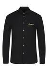 Shop_Noonoo_Black Cotton Blend Slim-fit Shirt  _Online_at_Aza_Fashions