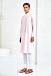 Buy_Rajesh Pratap Singh_Pink Cotton Pintuck Kurta Set _Online_at_Aza_Fashions