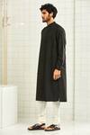 Buy Rajesh Pratap Singh Black Viscose Textured Kurta Set Online at Aza Fashions Buy_Rajesh Pratap Singh_Black Viscose Textured Kurta Set _Online_at_Aza_Fashions