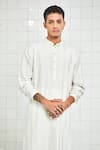 Buy Rajesh Pratap Singh White Viscose Pintuck Kurta Set Online at Aza Fashions Buy_Rajesh Pratap Singh_White Viscose Pintuck Kurta Set _Online_at_Aza_Fashions