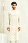 Buy Rajesh Pratap Singh White Viscose Embroidered Kurta Set at Aza Fashions Buy_Rajesh Pratap Singh_White Viscose Embroidered Kurta Set _at_Aza_Fashions