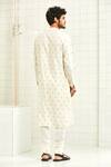 Shop Rajesh Pratap Singh White Viscose Embroidered Kurta Set at Aza Fashions Shop_Rajesh Pratap Singh_White Viscose Embroidered Kurta Set _at_Aza_Fashions