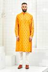 Buy Rajesh Pratap Singh Yellow Viscose Embroidered Kurta Set Online at Aza Fashions Buy_Rajesh Pratap Singh_Yellow Viscose Embroidered Kurta Set _Online_at_Aza_Fashions