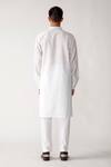 Shop_Rajesh Pratap Singh_White Cotton Barsam Handwoven Kurta Set _at_Aza_Fashions
