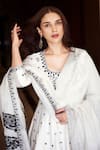 Shop_PUNIT BALANA_Ivory Handloom Chanderi Embellished Resham And Anarkali Set With Printed Dupatta_Online_at_Aza_Fashions