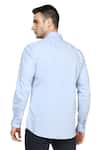 Shop_Noonoo_Blue Giza Cotton Slim-fit Shirt  _at_Aza_Fashions