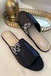 Buy_Modanta Footwear_Black Embroidery Butterfly Patch Flats _at_Aza_Fashions