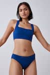 The Summer House_Blue Econyl Cate Bikini Bottom_Online_at_Aza_Fashions