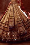 Buy_Tarun Tahiliani_Multi Color Lehenga-silk Dupion Embroidered Tribal Patchwork Kalidar Bridal Set _Online_at_Aza_Fashions