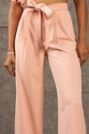 Siddartha Tytler_Peach Knitted Pant  _Online_at_Aza_Fashions