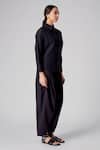 Rajesh Pratap Singh_Black Cotton Plain Baori Pant  _Online_at_Aza_Fashions