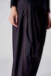 Shop_Rajesh Pratap Singh_Black Cotton Plain Baori Pant  _Online_at_Aza_Fashions