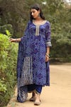 Buy Gulabo Jaipur Blue Kurta, Pant And Dupatta Georgette Round Bandhani Print Anarkali Set at Aza Fashions Buy_Gulabo Jaipur_Blue Kurta, Pant And Dupatta Georgette Round Bandhani Print Anarkali Set _at_Aza_Fashions