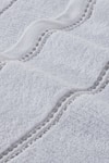 Houmn_White 100% Cotton Weaves Symmetry Terry Towel Set _Online_at_Aza_Fashions