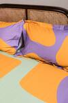 Kyoona_Purple 100% Cotton Printed The Matisse Meets Memphis Bedsheet Set_Online_at_Aza_Fashions