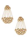 Buy_Minaki_White Pearls Embellished Danglers_Online_at_Aza_Fashions