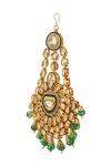MINAKI_Green Stone Embellished Passa _Online_at_Aza_Fashions