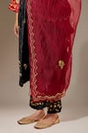 Anantaa by Roohi_Red Organza Embroidered Floral Pattern Dupatta _Online_at_Aza_Fashions