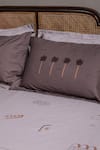 Kyoona_Grey 100% Cotton Print Golconda Memories Bedsheet Set _Online_at_Aza_Fashions