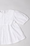 Byb Premium_White Cotton Schiffli Top _Online_at_Aza_Fashions