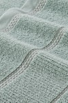 Houmn_Green 100% Cotton Weaves Symmetry Towel Set _Online_at_Aza_Fashions