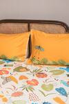 Kyoona_Green 100% Cotton Flora And Fauna Pattern The Forest Of Adventures Bedsheet Set _Online_at_Aza_Fashions