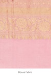 Paaprika_Pink Pure Spun Silk Handwoven Zari Floral And Stripe Pattern Saree  _Online_at_Aza_Fashions