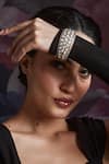 Paisley Pop_Gold Plated Polki Victorian Bangle _Online_at_Aza_Fashions