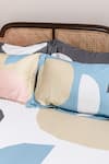 Kyoona_Multi Color 100% Cotton Semi Polka Dot Phases Of Moon Bedcover Set _Online_at_Aza_Fashions