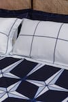 Kyoona_Blue 100% Cotton Print Holy Azulejos Bedsheet Set _Online_at_Aza_Fashions