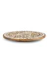 Amoliconcepts_Brown Mango Wood Lazy Susan Platter_Online_at_Aza_Fashions