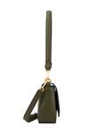 Aranyani_Green Glided Champa Flower Gold Pattern Trails Shoulder Bag_Online_at_Aza_Fashions