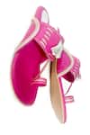 Foot Fuel_Pink Rhinestone Studded Kolhapuri Flats _Online_at_Aza_Fashions