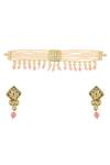 Ishhaara Gold Plated Beads Layered Choker Set Online at Aza Fashions Ishhaara_Gold Plated Beads Layered Choker Set _Online_at_Aza_Fashions
