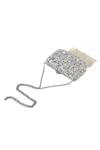 Adorn My Wish_Silver Embroidery Sequin Bling Bag _Online_at_Aza_Fashions