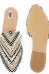 Miar Designs_Ivory Amayah Embroidered Mules _Online_at_Aza_Fashions