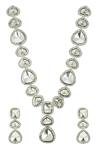 Ishhaara Gold Plated Imitation Diamonds Polki Studded Necklace Set Online at Aza Fashions Ishhaara_Gold Plated Imitation Diamonds Polki Studded Necklace Set _Online_at_Aza_Fashions