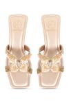 Buy_Kaltheos_Gold Embellished Luna Strappy Block Heel Sandals _Online_at_Aza_Fashions